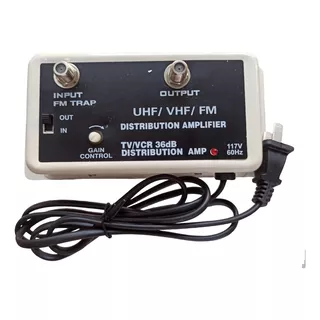 Booster Amplificador Señal Antena Tv 36db Uhf/vhf/fm