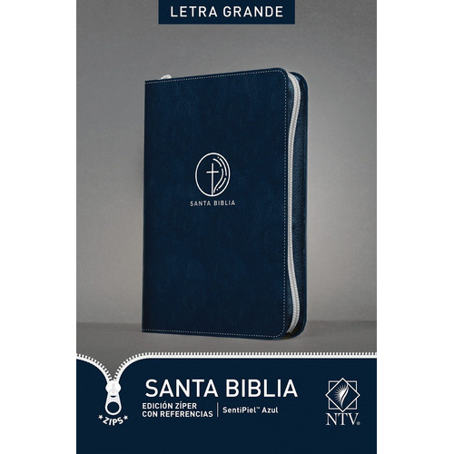 Biblia Ntv Edición Zíper Con Referencias Letra Grande, De Nueva Traducción Viviente. Editorial Tyndale, Tapa Blanda En Español