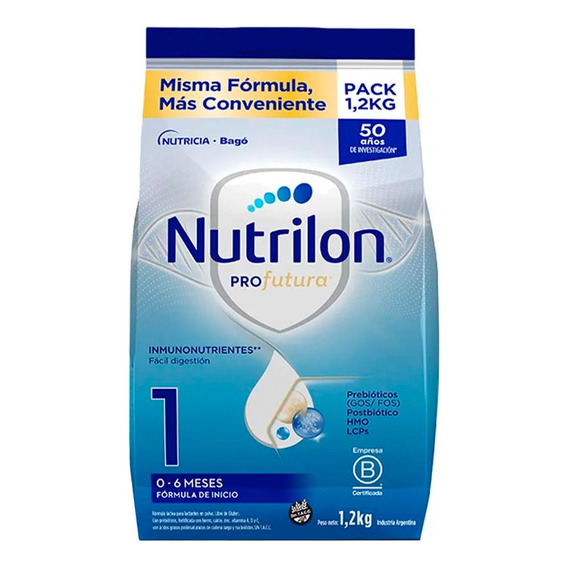 Leche Nutrilon Profutura 1 En Polvo 6 Pouch De 1.2 Kg C/u