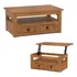 Mesa Ratona - Auxiliar -linea Mexicana Madera Maciza Color Rústico