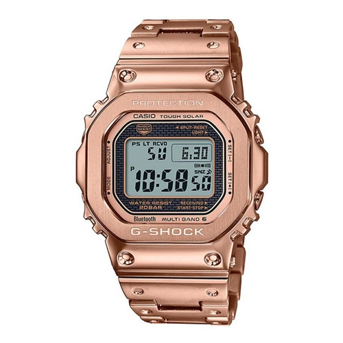 Reloj Casio G-shock Protection Original Mujer Time Square Color de la correa Oro Rosa Color del bisel Oro rosa Color del fondo Oro rosa