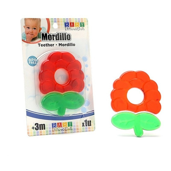 Mordillo Rojo Y Verde Refrigerante Para Bebe Baby Innovation