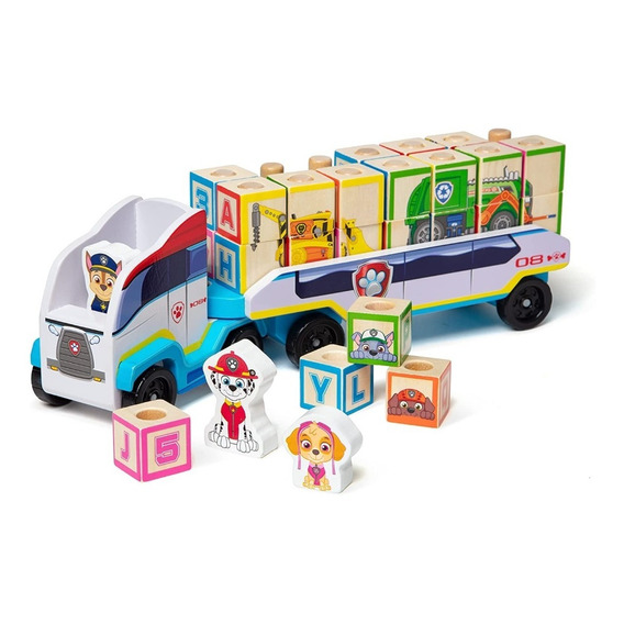 Paw Patrol Camión De Bloques Melissa & Doug Para Motricidad