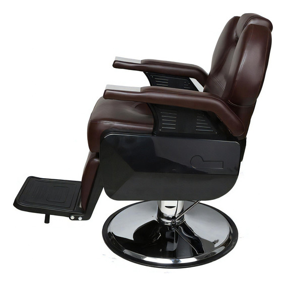 Sillon Barbero  Peluqueria Silla Barberia Estetica Rudo Color Chocolate