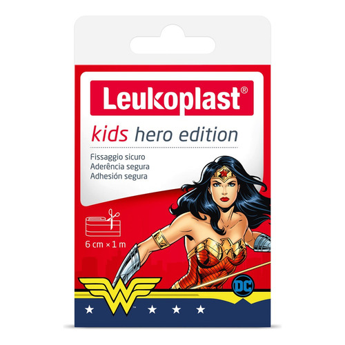 Cura Leukoplast Kids Hero Edition Mujer Maravilla - 1 Rollo