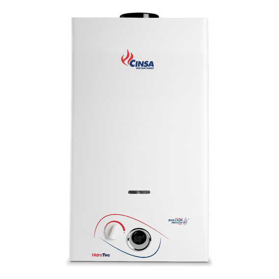 Boiler De Paso Instantáneo Para 2 Servicios Gas Lp Cinsa 13l Color Gris Tipo de gas GLP