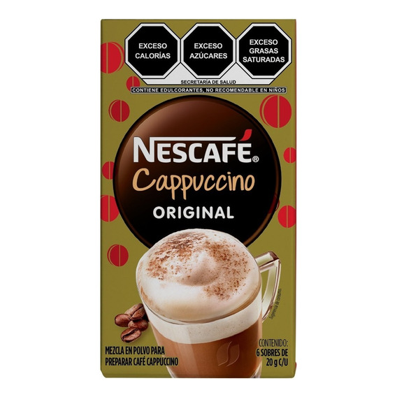 Pack 6 Sobres Cappuccino Nescafe Original 20 Gr Por Unidad