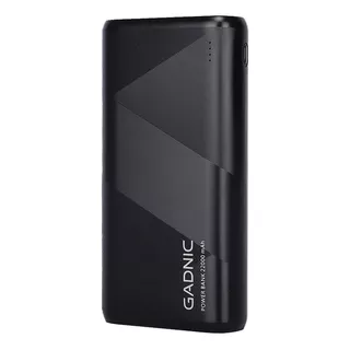 Cargador Portátil Gadnic  Power Bank  20000mah 2 Usb Color Negro