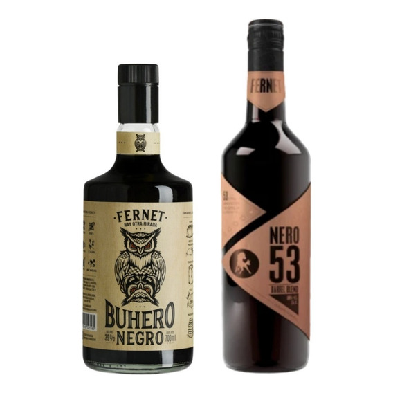 Fernet Nero 53 Barrel Blend + Buhero Negro. Premium --