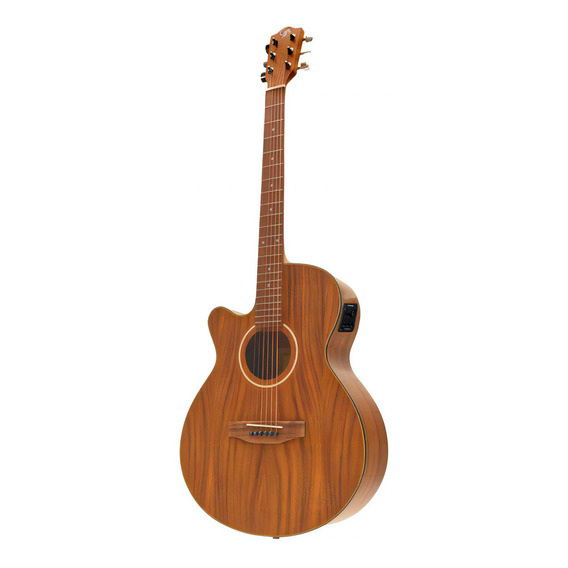 Guitarra Electroacustica Bamboo Ga-40-koa-z-q Zurda Msi Color Marrón Material Del Diapasón Nogal Orientación De La Mano Zurdo