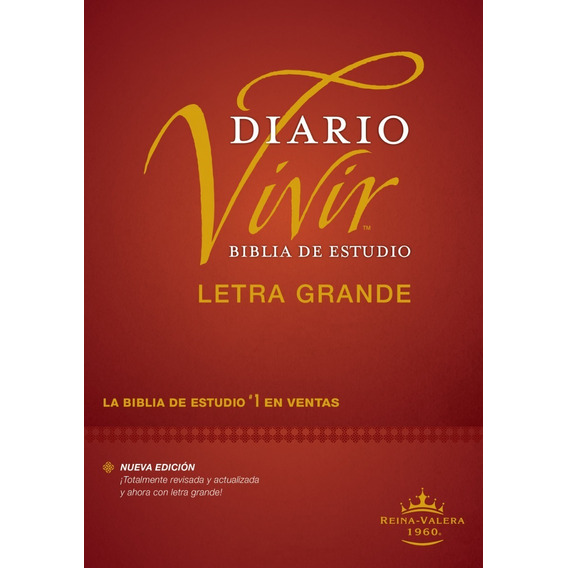 Biblia De Estudio Diario Vivir Rv1960 Letra Grande Tapa Dura