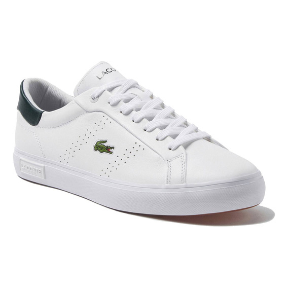 Sneakers Lcst Powercourt Vulc En Piel Hombre Color Blanco Diseño De La Tela Liso Talla 27 Mx