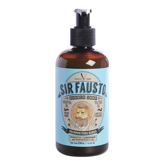 Sir Fausto Men´s Culture Shampoo Hidratante Barba X250 Local