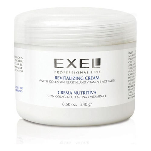 Crema Facial Exel Nutritiva Colágeno Elastina Vit E X240g D Momento de aplicación Día/Noche Tipo de piel Normal, seca o mixta seca