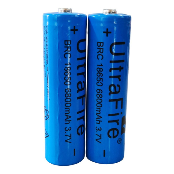 Combo X2 Bateria Litio 6800mah Recargable 18650