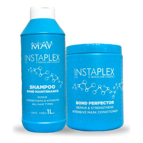 Shampoo Mascara Instaplex Bond Repara Kit Grande Mav 1lt