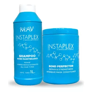 Shampoo Mascara Instaplex Bond Repara Kit Grande Mav 1lt