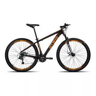 Mountain Bike Gts Pro M5 Techs Aro 29 19  21v Freios De Disco Mecânico Cor Preto/laranja