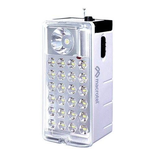 Lámpara de emergencia Macrotel MS-6750R LED con batería recargable 6W blanco