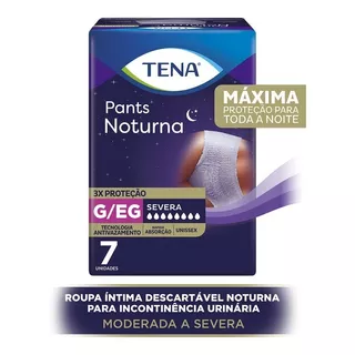 Roupa Íntima Tena Pants Noturna G/eg 7 Unidades