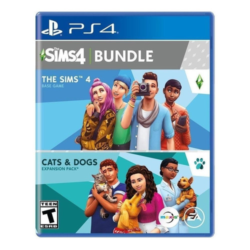 The Sims 4: Plus Cats & Dogs Bundle  4 Standard Edition Electronic Arts PS4 Físico