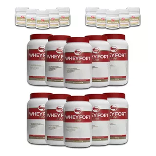 10 Potes - Whey Protein Concentrado E Hidrolisado Vita For