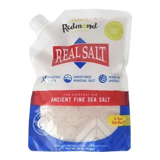 Redmond Real Salt - Antiguo Bellas Sal Del Mar, Sin Refinar 