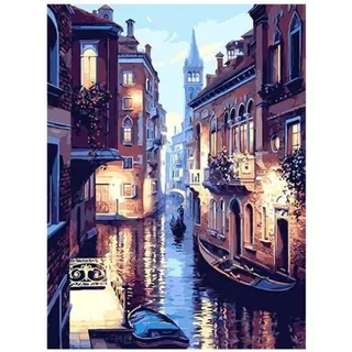 Pintura Por Números Luces En Venecia Kit Pinta Tu Cuadro