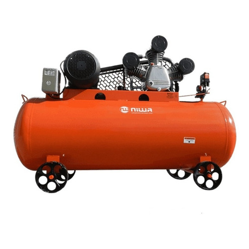 Compresor de aire eléctrico Niwa ACW-500 trifásico 500L 7.5hp 380V naranja