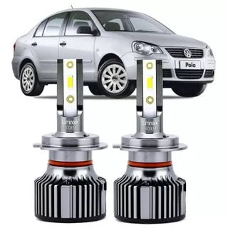 Lâmpadas Polo 2007 2008 Até 2014 Farol Milha Super Led 6000k