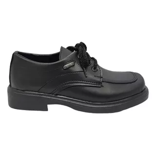 Zapato Escolar Bautismo Vestir Acordonado Color Negro A.612