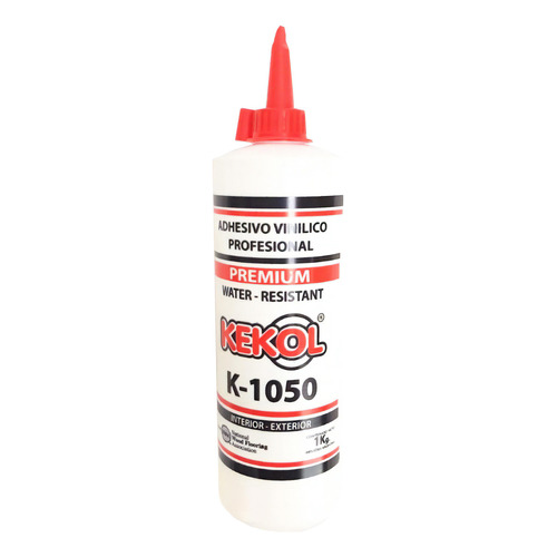 Pegamento Adhesivo Vinilico Profesional Kekol K-1050 color blanco Envase de 1 kilogramo No Tóxico