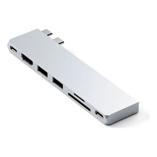 Hub Pro Satechi (hdmi Usb 4 / Usbc / Microsd / Sd / Usb-a) Color Silver