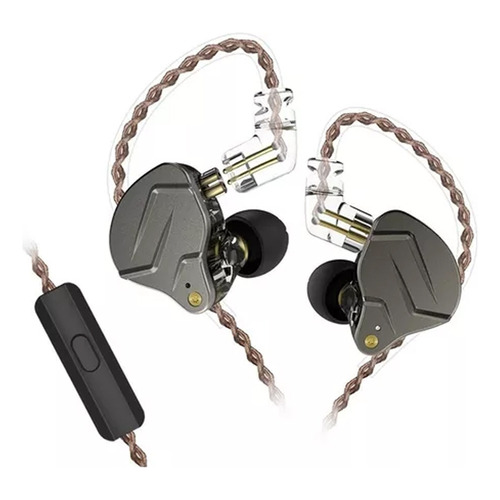 Audífonos In Ear KZ con cable ZSN Pro con Microfono Color Gris