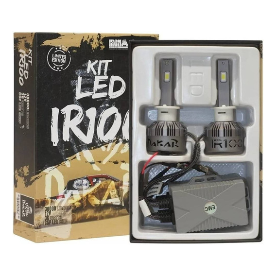 Kit Lámparas Led Cree Iron 100 H4 H7 H1 H3 H11 H27 Cuotas