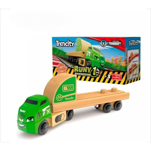 Trencity Camion Transportador Drifty Dusty Runy Educando Color Verde claro