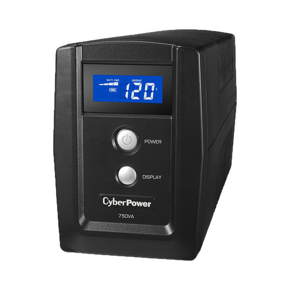 Regulador No Break Cyberpower 750 Va 6 Salidas Nema 5-15r Color Negro