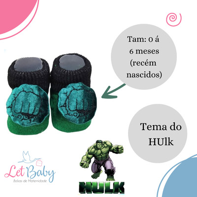 Kit Meia 3d Bebê  Pantufa Personagens 3 Pares Menino