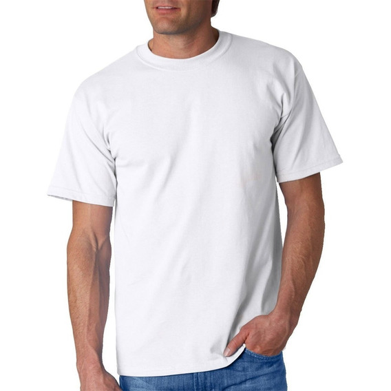Camisetas Cuello Redondo Blancas 185gr Premium X 10 Unidades