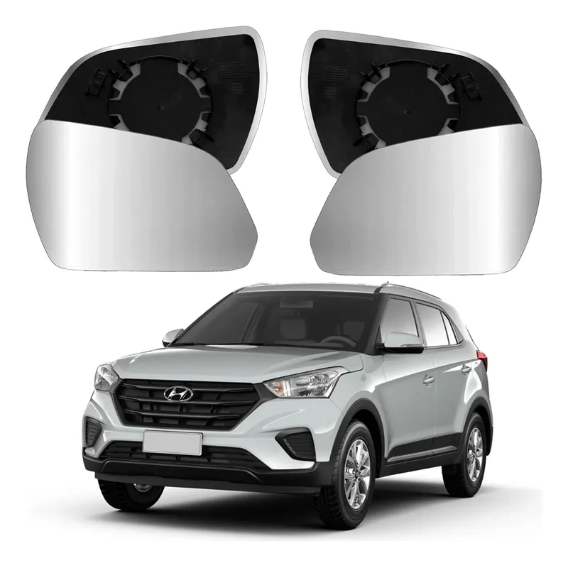 Par Lentes Retrovisor Creta 1.6 2.0 2017 A 2022