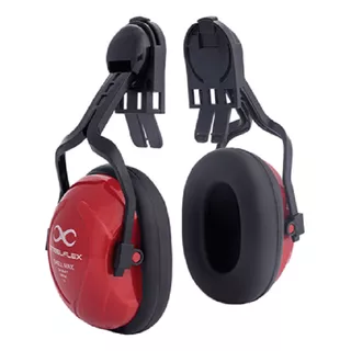 Protetor Auricular Acoplhar Capacete Steelflex Turtle Cor Vermelho