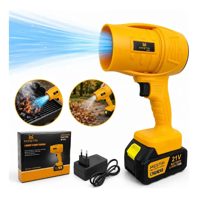 Soprador de Folhas Turbo Bateria 21V Portátil Super Potente