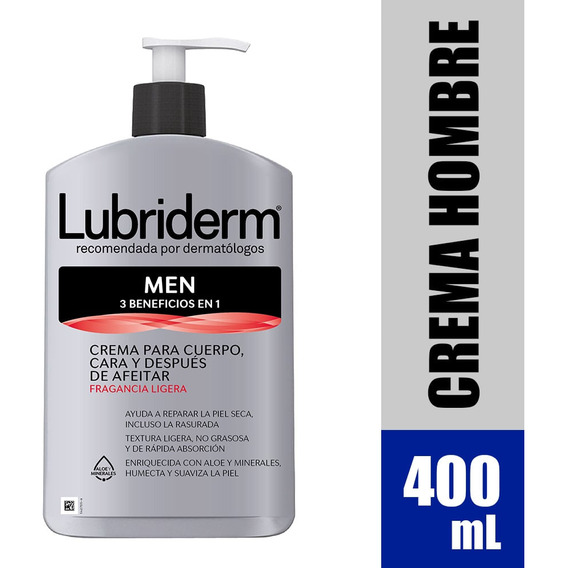 Crema Lubriderm Men Con Fragancia X 400ml