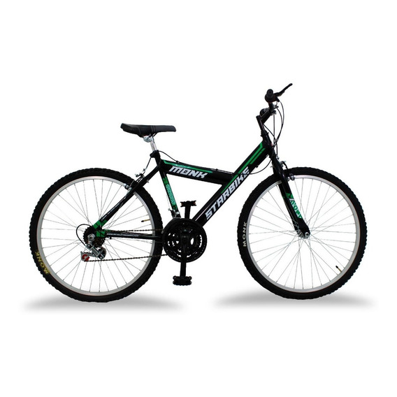 Bicicleta De Montaña Mtb Starbike 2.1 18 Velocidades Color Negro/Verde