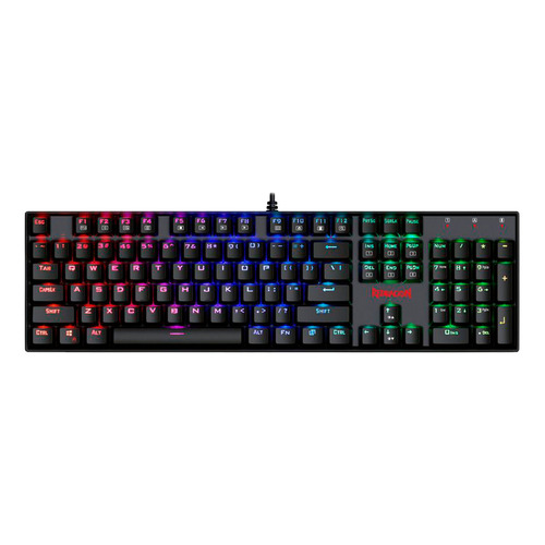 Teclado negro Redragon Mitra RGB/inglés (k551rgb-1)