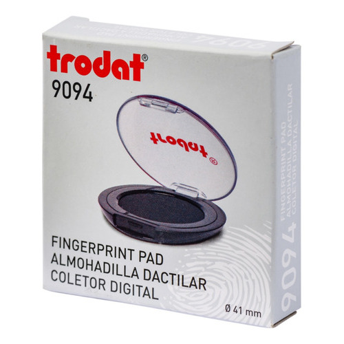 Almohadilla Sello Dactilar Trodat 9094 Tinta Negra 41 Mm 