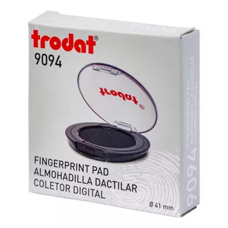 Almohadilla Sello Dactilar Trodat 9094 Tinta Negra 41 Mm 