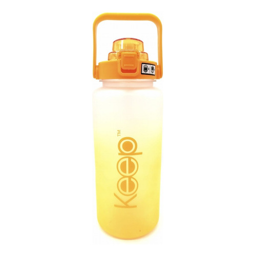 Botella 2 Litros Keep Sport Gym Premium Color Amarillo
