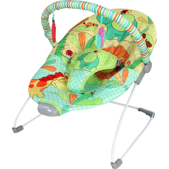 Bouncer Silla Mecedora Vibradora Para Bebe Portatil Juguetes Color Verde