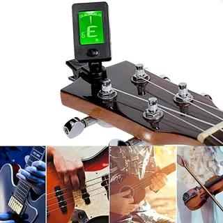 Afinador Digital Cromático Clip 360° Violão Guitarra Ukulele